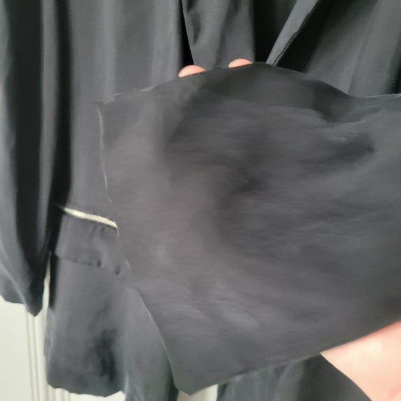 Armani Jeans Black Cupro Blazer - Picture 4 of 16